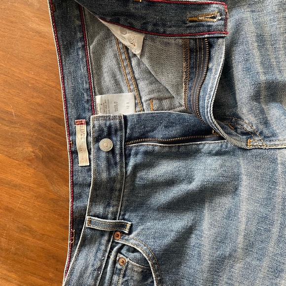 Relaxed tapered leg Levi jean. Size 12 distressed lightly. - Picture 2 of 3